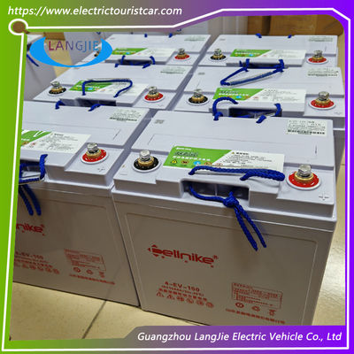 Elektrikli Shuttle Otobüsü Kurşun Asit Akü 8V 150AH EXCAR Direksiyon ve Süspansiyon Parçaları İçin
