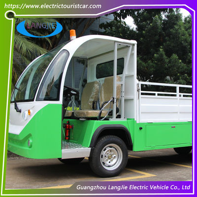 0.9 ton 2 koltuklu elektrikli bagaj arabası AC motorlu elektrikli kargo arabası 48v Fabrika için