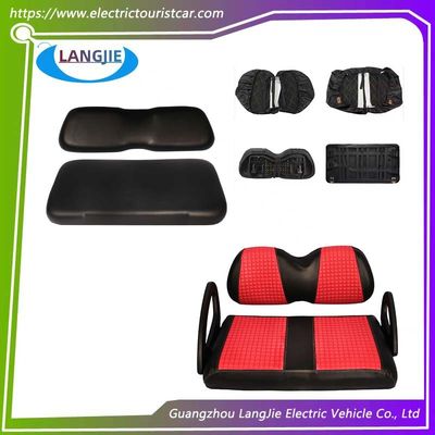 Club Car Golf Car Club Car Precedent Red Leather Cover For Front And Rear Seats / Ön ve arka koltuklar için kırmızı deri kapağı