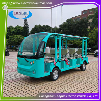 7.5kW AC Motoru 11 Koltuklu Elektrikli Turistik Araba Toplu Alan Taşımacılığı İçin 30km/H Maksimum Hız
