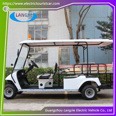Elektrikli Ambulans Arabası 2 Koltuk + 1 Yatak Havaalanı Parkı için 48V / 5KW AC Motor