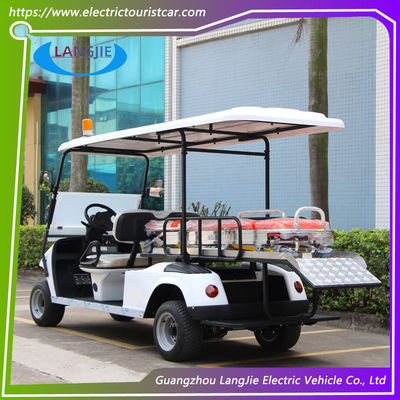 Resort Electric Utility Golf Arabası 2 kişilik + 1 yataklı Havaalanı için üst ışığı ile elektrikli araba