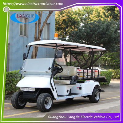 Resort Electric Utility Golf Arabası 2 kişilik + 1 yataklı Havaalanı için üst ışığı ile elektrikli araba