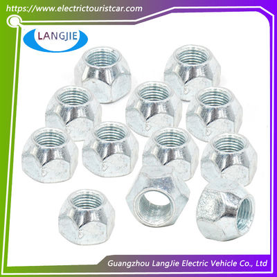 Golf Arabası Konus Lug Fındık Zenkli Lastik Fındıklar Tekerlek Fındıklar Açık Son Acorn Lug Fındıklar 1/2 Inch