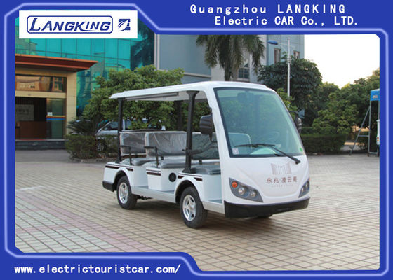 4KW Motor 48V Sekiz Kişilik model Y083A Elektrikli Servis Otobüsü 18% Otel / üniversite / park kullanarak tırmanma yeteneği