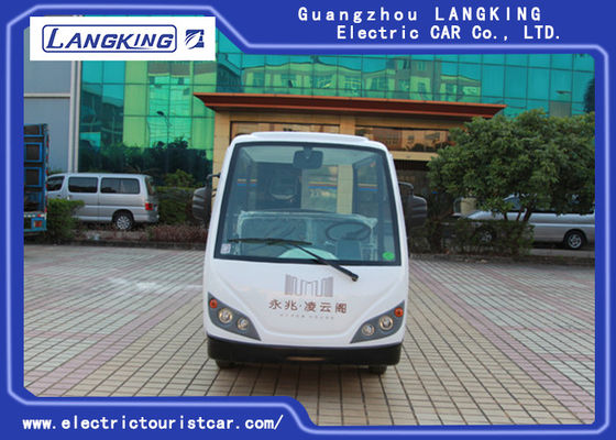 4KW Motor 48V Sekiz Kişilik model Y083A Elektrikli Servis Otobüsü 18% Otel / üniversite / park kullanarak tırmanma yeteneği