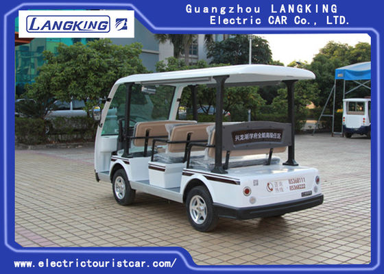 4KW Motor 48V Sekiz Kişilik model Y083A Elektrikli Servis Otobüsü 18% Otel / üniversite / park kullanarak tırmanma yeteneği