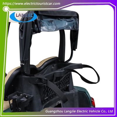 EZGO Dört Tekerlekli Golf Arabası Siyah PVC Yağmur Örtüsü Katlanabilir