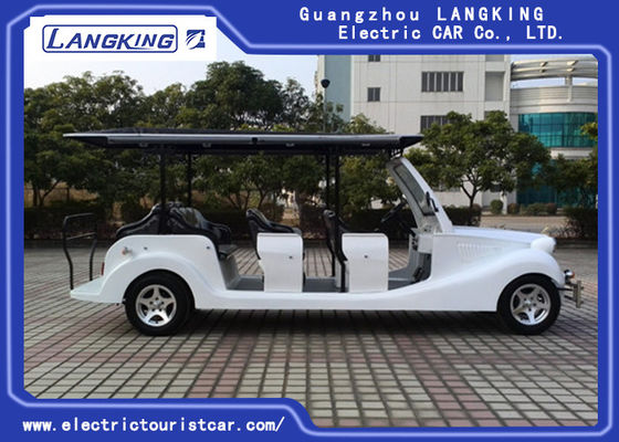 Elektrik Powered 11 Kişi Klasik Stil Golf Arabaları Serin Stil Aksesuarları Ile Kapak