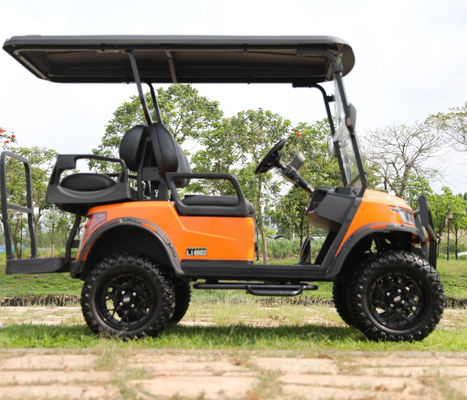 İyi bir fiyat. Katlanabilir Ön Camlı Çift Dişli Raf Direksiyonlu 4 Kişilik 48V Elektrikli Golf Arabası online