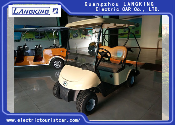 Boş Yer / Stadyum için Bej Renk Enerji Tasarrufu 2 Kişilik Golf Arabası