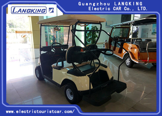Boş Yer / Stadyum için Bej Renk Enerji Tasarrufu 2 Kişilik Golf Arabası