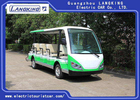 İyi bir fiyat. Yeşil / Beyaz Elektrikli Servis Araba / 7.5km Motor 72V 14 Kişilik Elektrikli Golf Arabaları İçin Park çevrimiçi