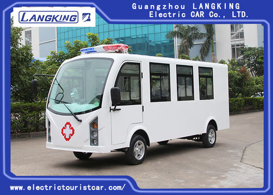 Özelleştirilmiş Renkli Elektrikli Golf Arabası Ambulans 8 Koltuklar + 1 Yatak 72V / 7.5KW AC Motor