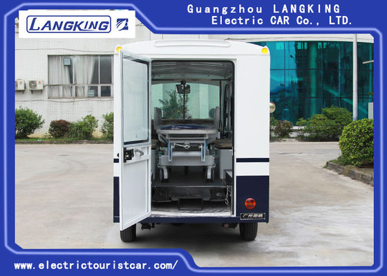 Hastane için Toplight ile Mavi / Beyaz Renkli Elektrikli Ambulans Araba