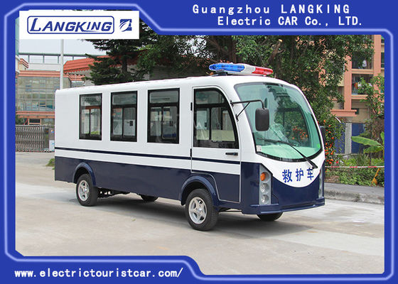 Hastane için Toplight ile Mavi / Beyaz Renkli Elektrikli Ambulans Araba